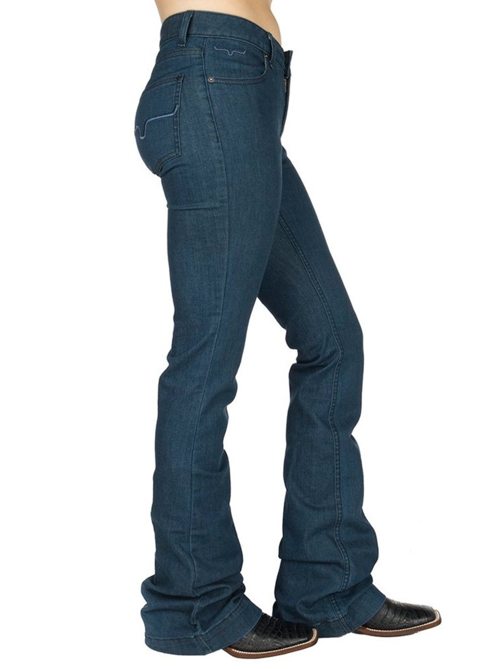 Kimes Ranch Lola Trouser Jeans Women’s Size 4 Western Flare Denim USA Made - Picture 3 of 8